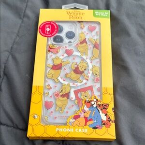 Disney Winnie the Pooh iPhone 16 Pro Max Case - Yellow and Red Wireless Charging